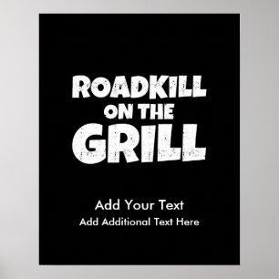 Poster Roadkill em Grill - Festa Engraçada de CHURRASCO