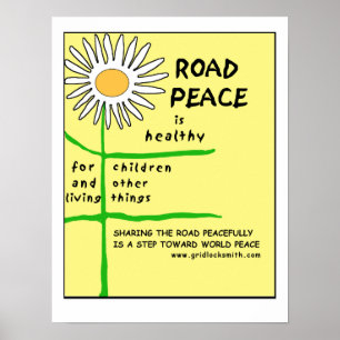 Póster RoadPeace-saudável