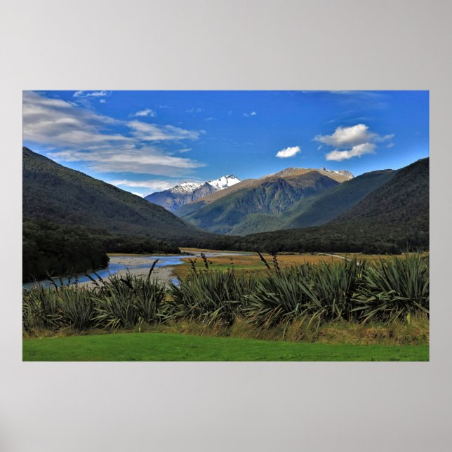 Poster Roadside View na Nova Zelândia (Frente)