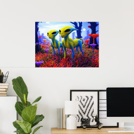 Poster Roaming Free AI Aliens