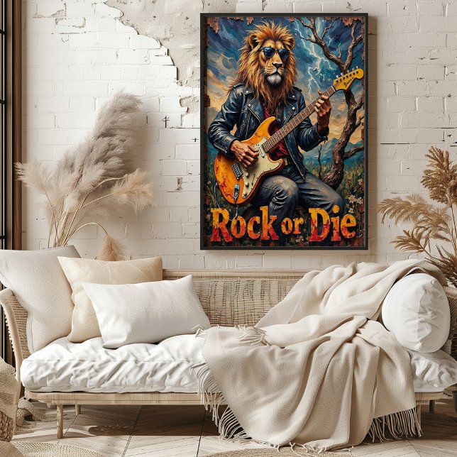 Poster Roar de inverno: Eco Elétrico do Leão (Criador carregado)