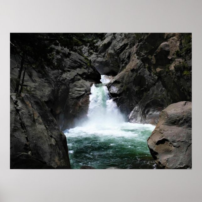 Poster Roaring River Falls, King's Canyon, CA (Frente)