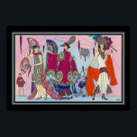 Poster Roaring Twenties Art Deco Fashion<br><div class="desc">impressão de moda francesa de 1920 para Art Gout Beaute</div>