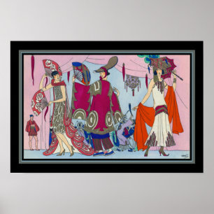 Poster Roaring Twenties Art Deco Fashion