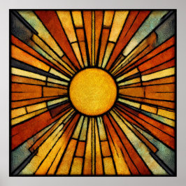 Poster Roaring Twenties Art Deco Sunburst