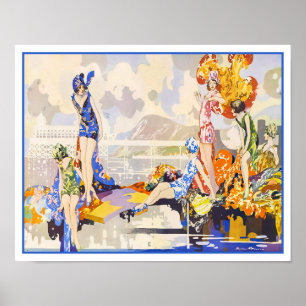 Poster Roaring Twenties Beach Fashion