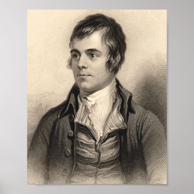 Poster Robert Burns Portrait (Frente)