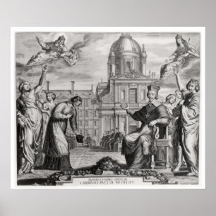 Póster Robert de Sorbon e Cardeal Richelieu