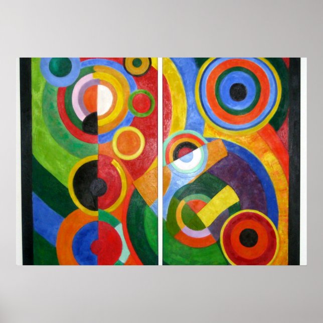 Póster Robert Delaunay art: Ritmo (Frente)