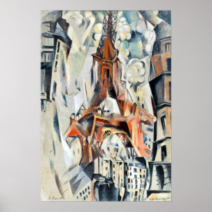 Póster Robert Delaunay Eiffel Torre