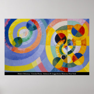 Poster Robert Delaunay - Formas Circulares