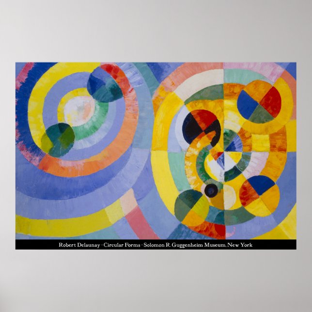 Poster Robert Delaunay - Formas Circulares (Frente)
