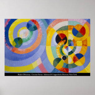 Poster Robert Delaunay - formulários circulares
