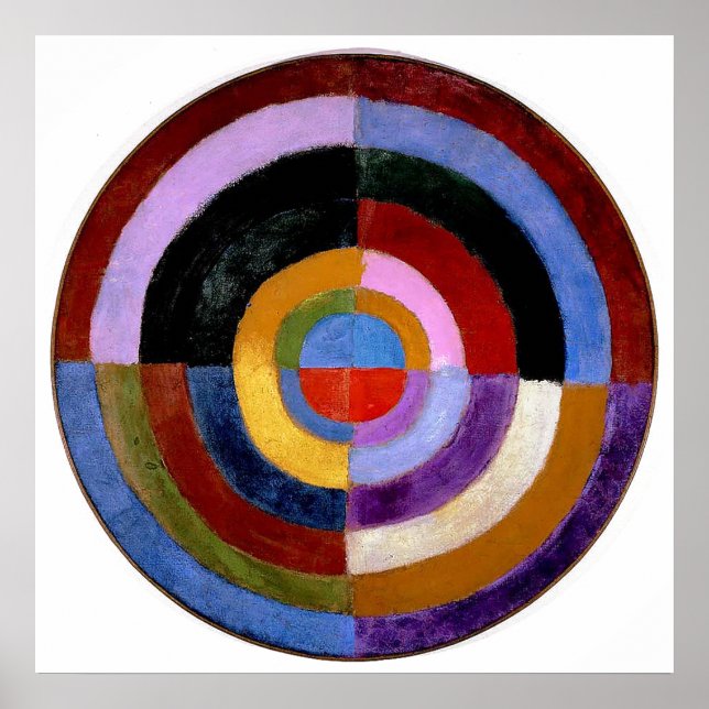 Poster Robert Delaunay Pintura Clássica De Abstrato (Frente)