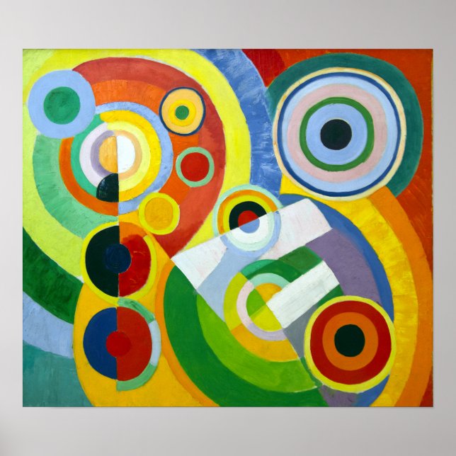 Poster Robert Delaunay Rhythm, Joy of Living (Frente)