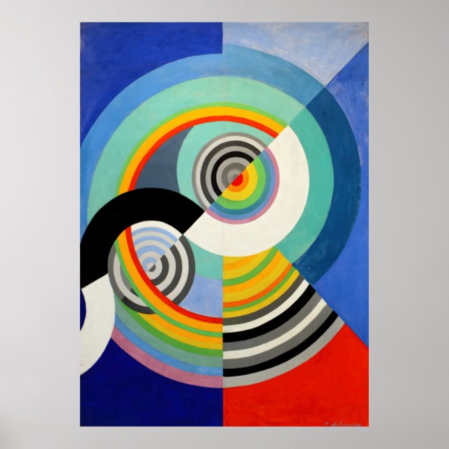 Poster Robert Delaunay - Rythme n° 3 (Frente)