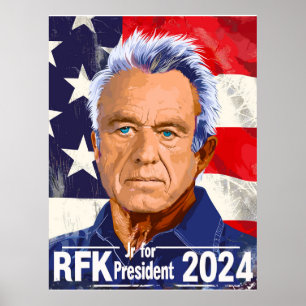 Poster Robert F Kennedy Jr. para o Presidente 2024, RFK J