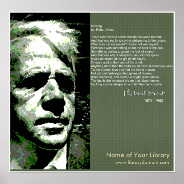 Póster Robert Frost (Frente)