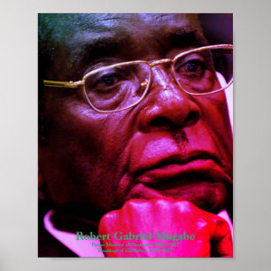 Poster Robert G. Mugabe, Presidente do Zimbabué