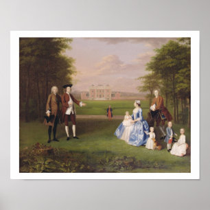 Póster Robert Gwillym de Atherton e de sua família,
