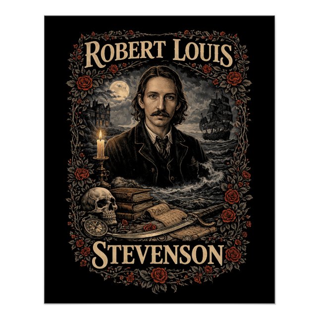 Póster Robert Louis Stevenson (Frente)