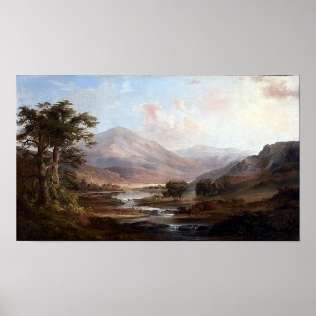 Poster Robert S. Duncanson - Paisagem Escocesa (Frente)