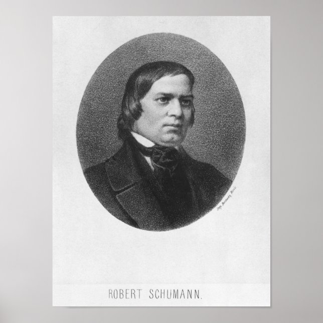 Poster Robert Schumann, 1839 (Frente)
