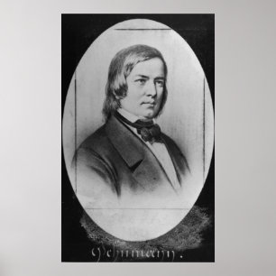 Poster Robert Schumann gravou de uma fotografia