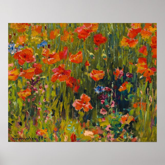Poster Robert Vonnoh Poppies (Frente)