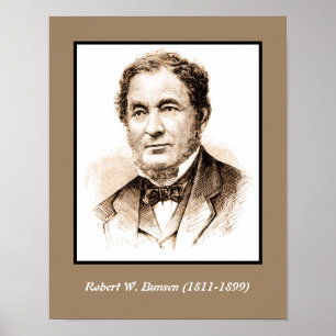 Póster Robert Wilhelm Bunsen
