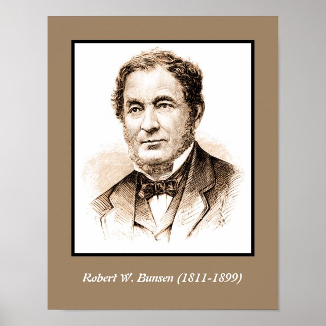 Póster Robert Wilhelm Bunsen (Frente)