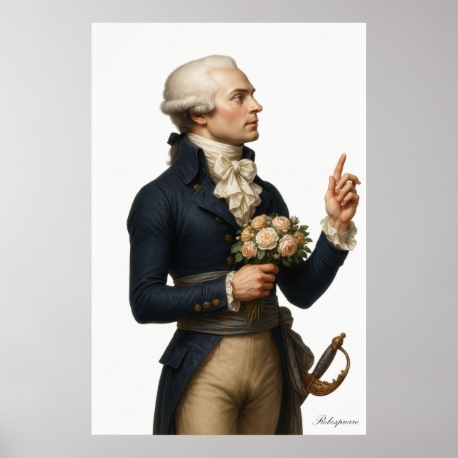 Poster Robespierre - French Revolution Archival Art Print (Frente)