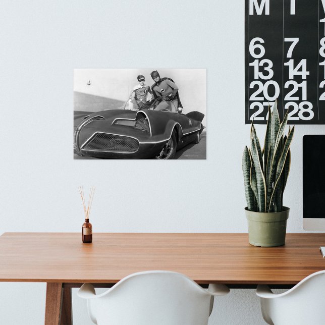Poster Robin e Batman em Batmobile (Poster on wall)