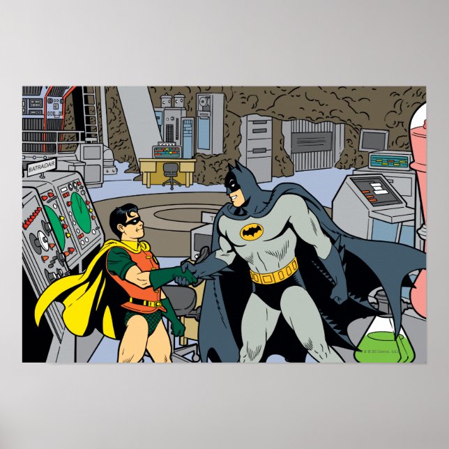 Póster Robin E Batman Handshake (Frente)