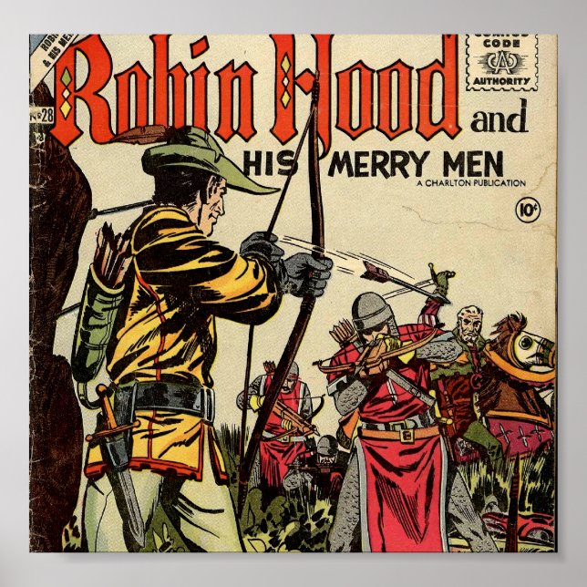 Póster Robin Hood Comic Book (Frente)