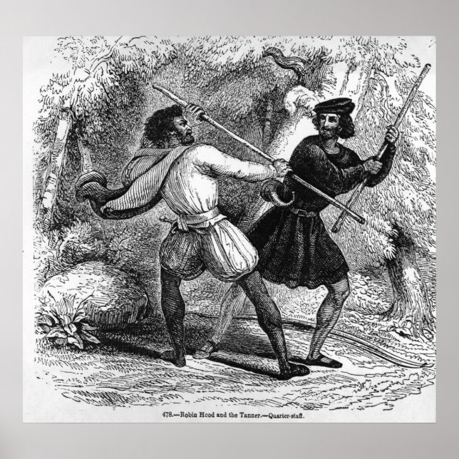 Póster Robin Hood e o Tanner com o Quarter funcionarios (Frente)