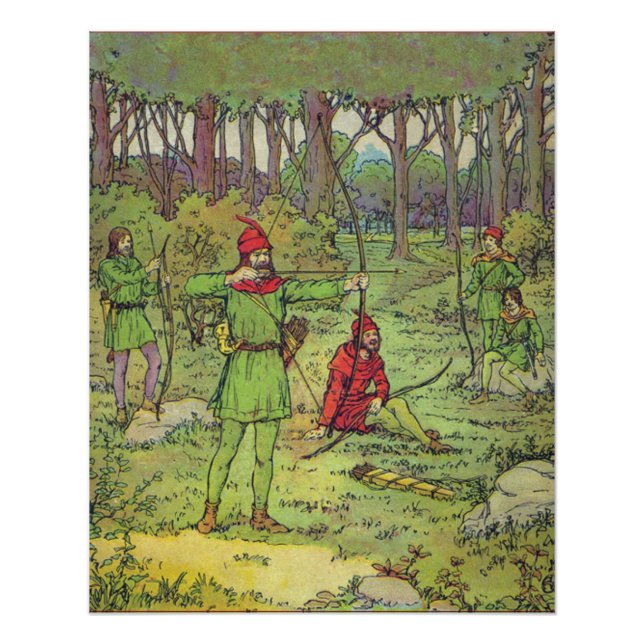 Póster Robin Hood Na Floresta (Frente)