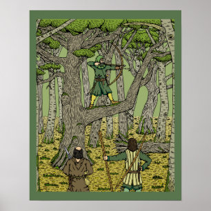 Póster Robin Hood na Floresta Sherwood