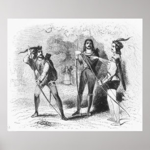 Póster Robin Hood, Scarlet and John