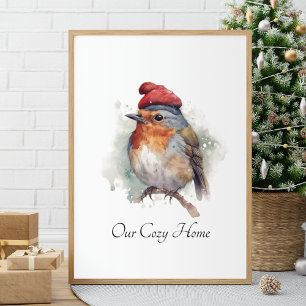Poster Robin Winter Delight, personalizado