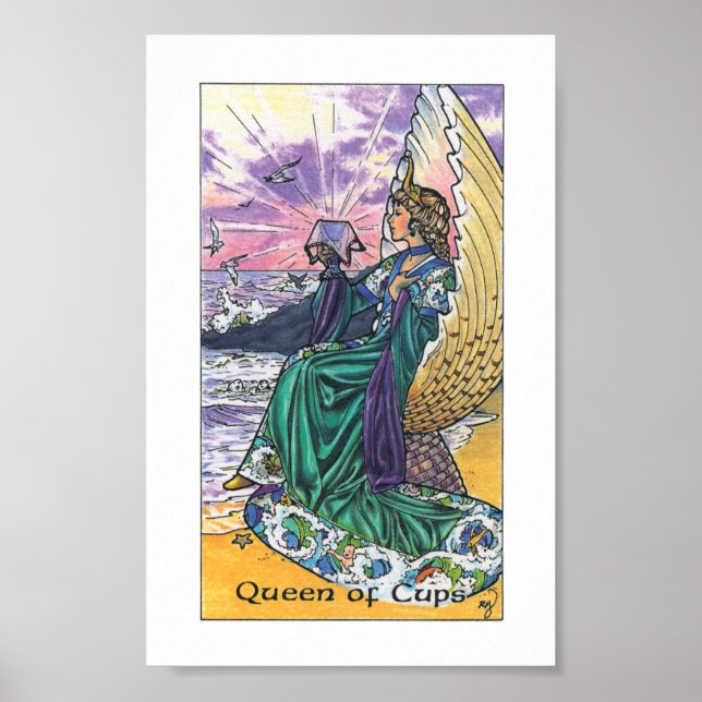 Poster Robin Wood Tarot - Rainha das Copas (Frente)