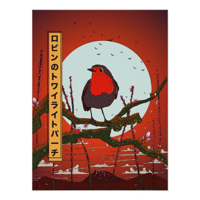 Póster Robin's Twilight Perch (Frente)