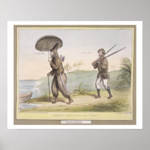 Poster Robinson Crusoe e seu homem sexta-feira, (o HB