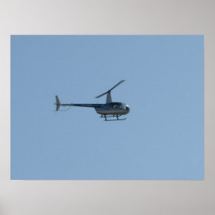 Poster Robinson R44 Helicóptero Raven II.