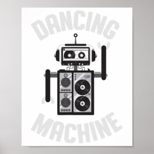 Poster Robô De Máquina Dançante Para Meninos E Meninas
