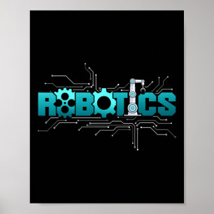 Poster Robô Engenheiro de Robótica Robótica