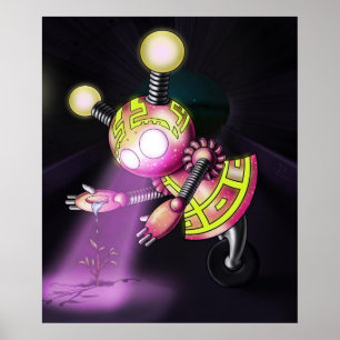 Poster Robô Menina