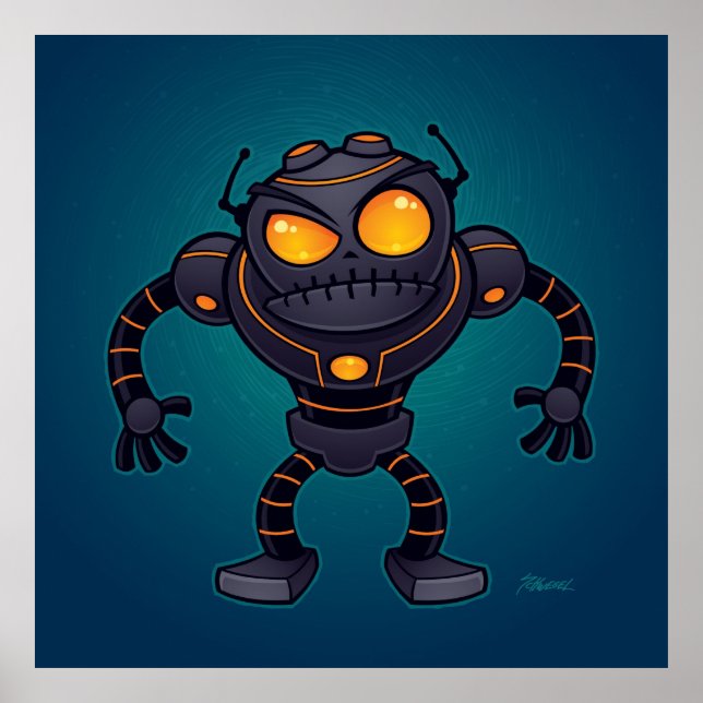 Póster Robô Zangado (Frente)