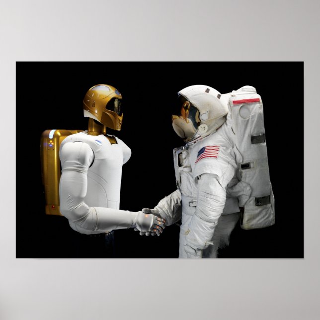Poster Robonaut 2, um astronauta humanoide destreza 2 (Frente)