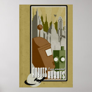 Póster Robôs! Eu fui prometido robôs!
